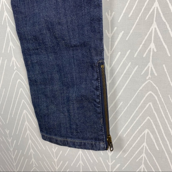 FREE PEOPLE Dark Wash Ankle Zip Jeans - Picture 7 of 9